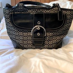 Black signature Coach bag